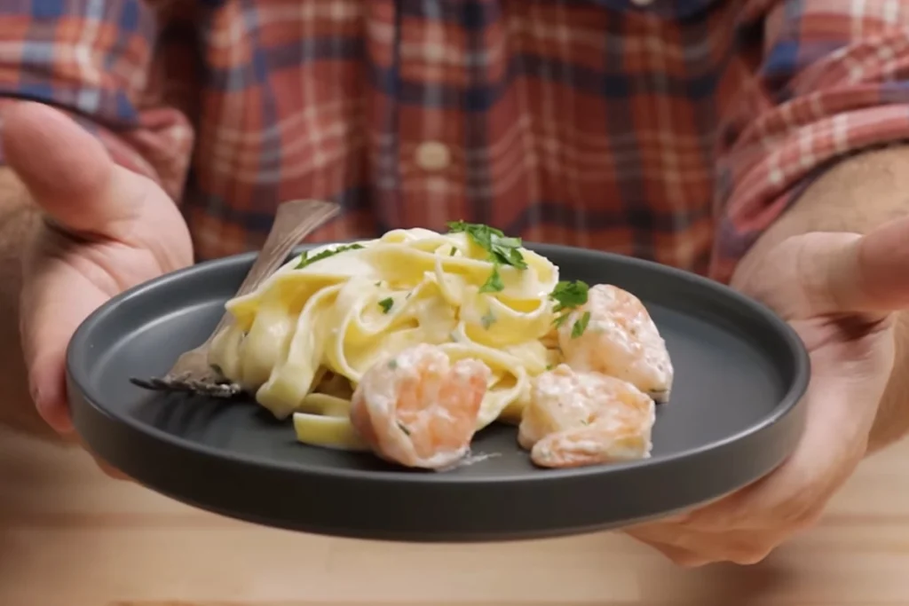 creamy shrimp pasta with cream cheese